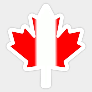 Reconstructed Canadian Flag Sticker